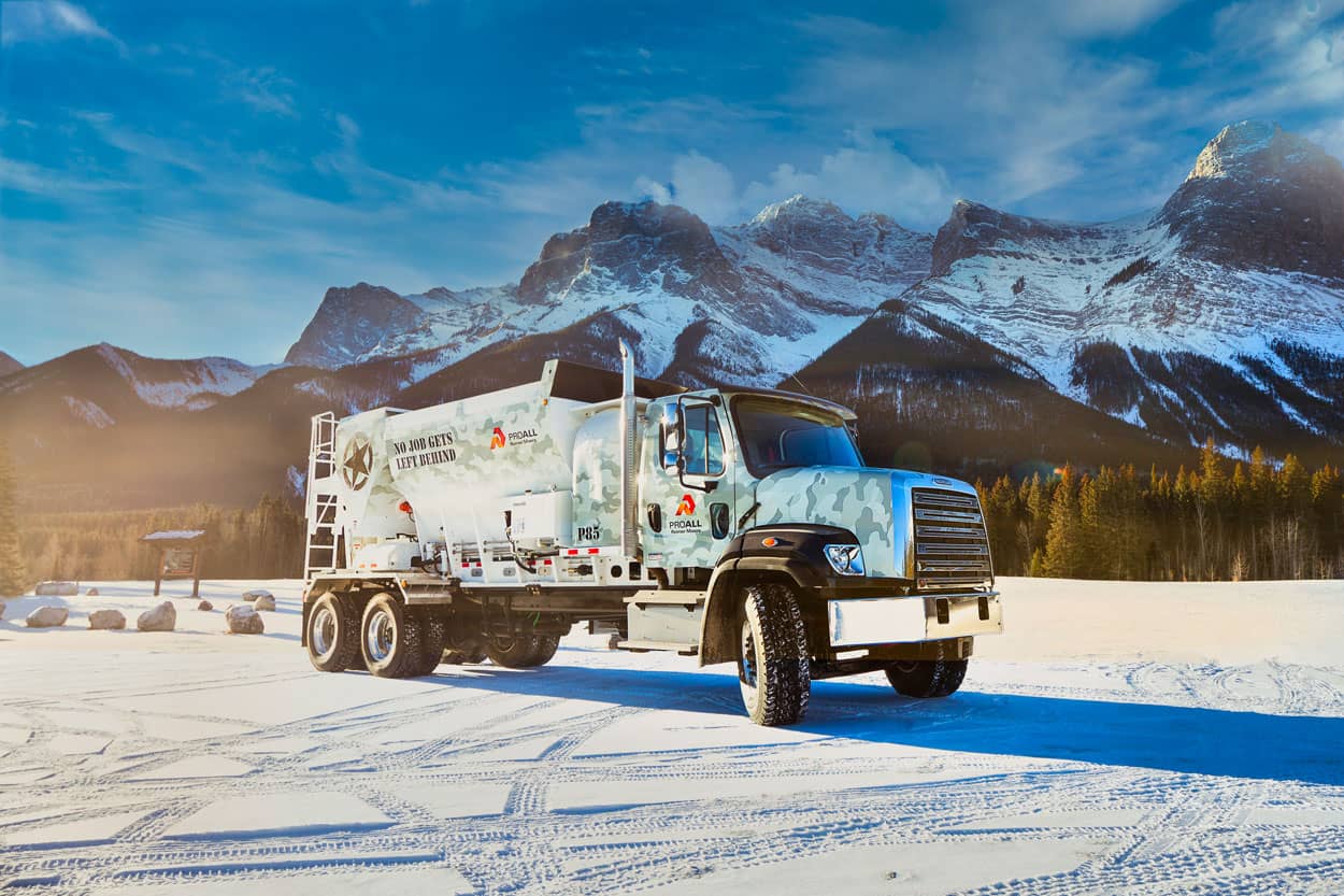 P85 mixer in the mountains